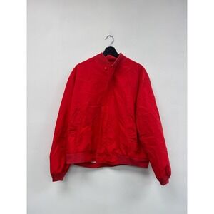 Vintage La Paz Catalina Jacket Mens 44 XL Red Bomber Windbreaker Mesh Lined 80s